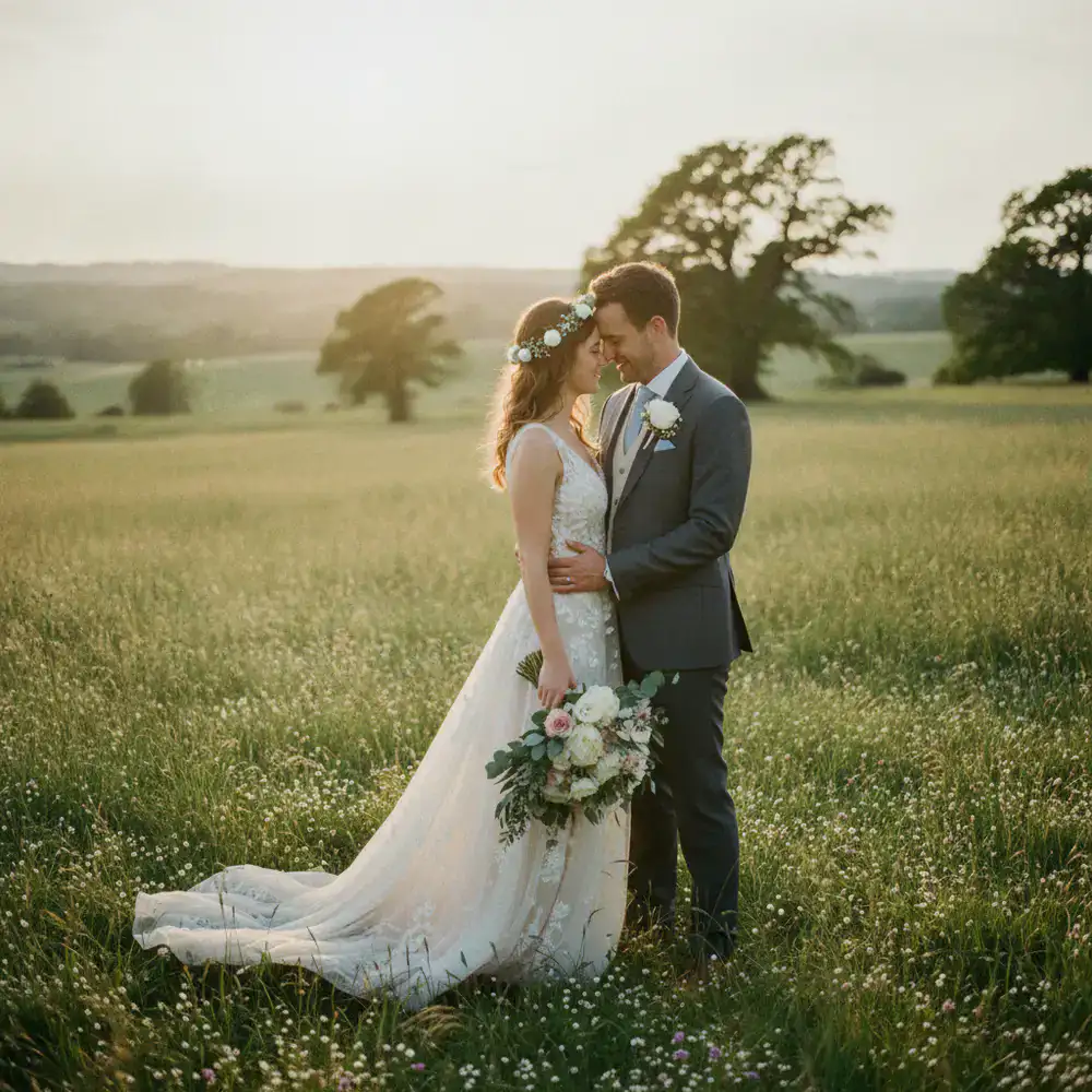 Editorial wedding photography style