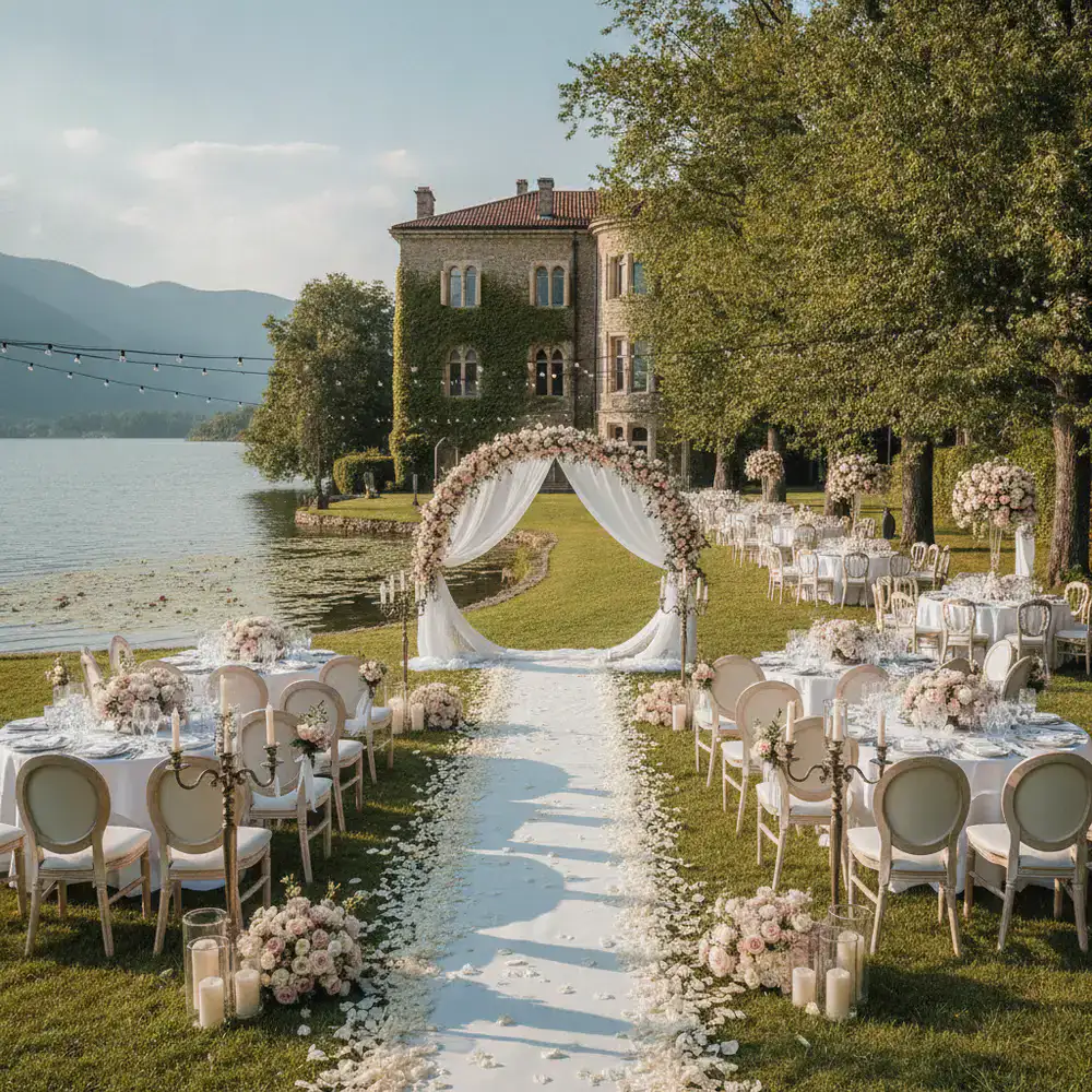 Elegant outdoor estate venue for weddings